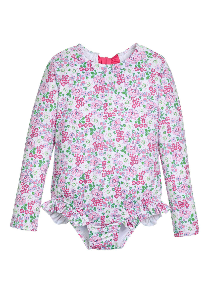 Rashguard Swimsuit - Pink Bloomsbury Blossoms