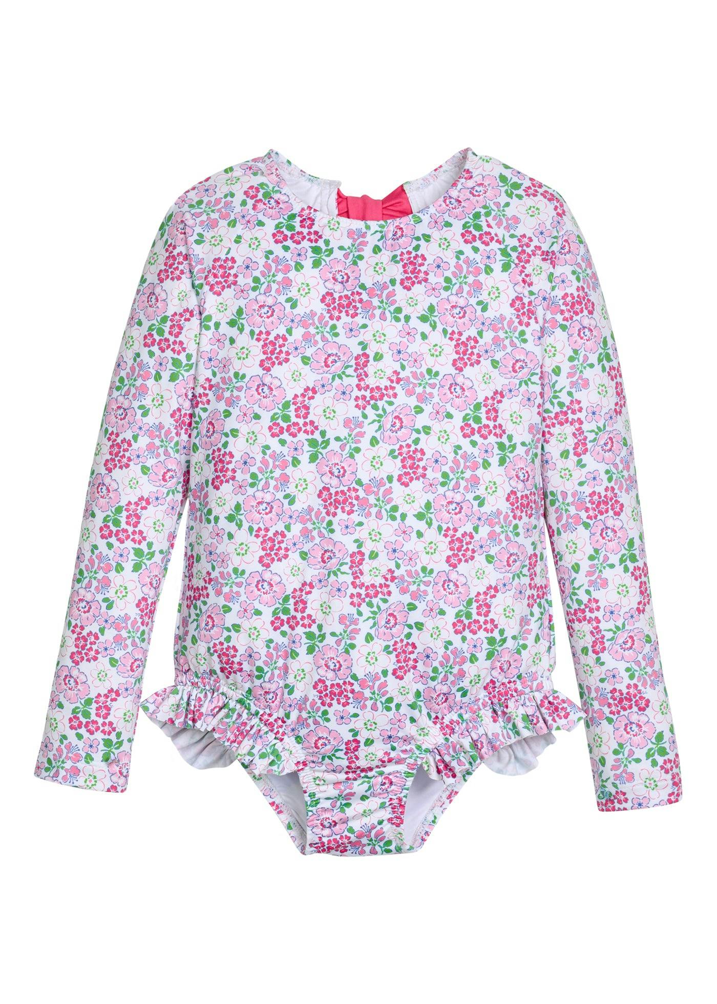 Rashguard Swimsuit - Pink Bloomsbury Blossoms