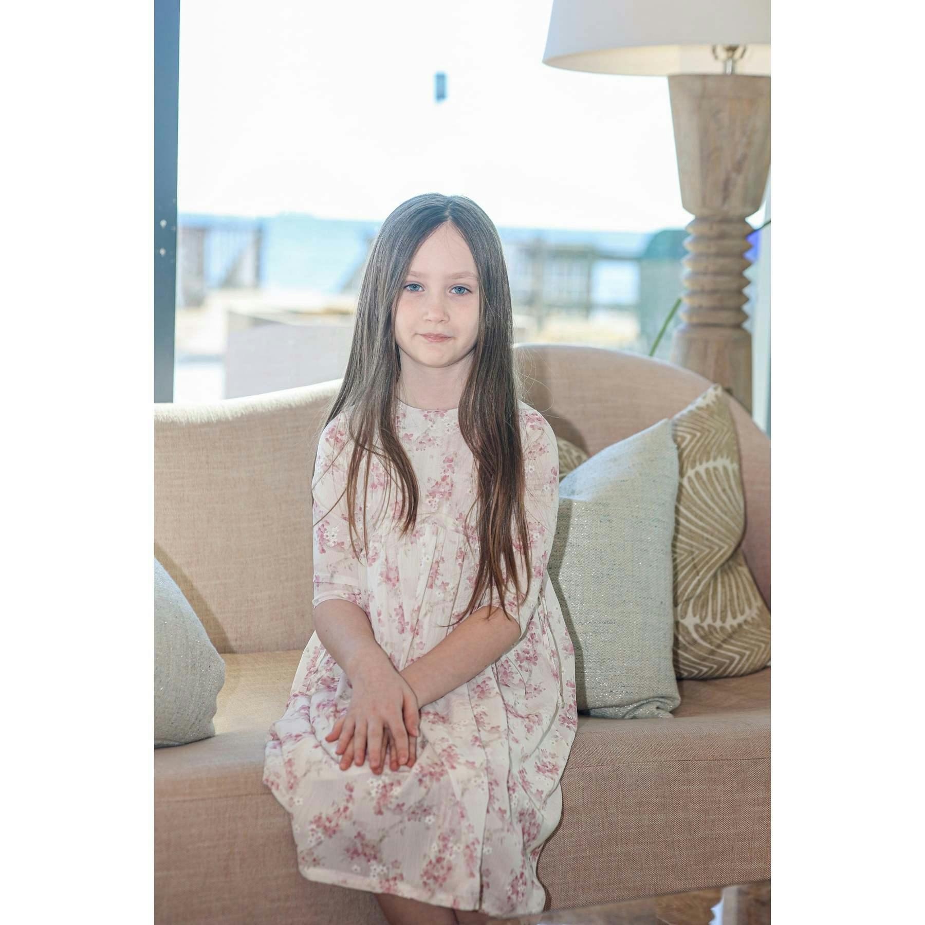 Ribbon Tie 3/4 Sleeve Dress