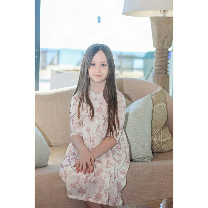 Ribbon Tie 3/4 Sleeve Dress
