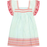 Women's Mini Sandrine Dress, Sea Mist