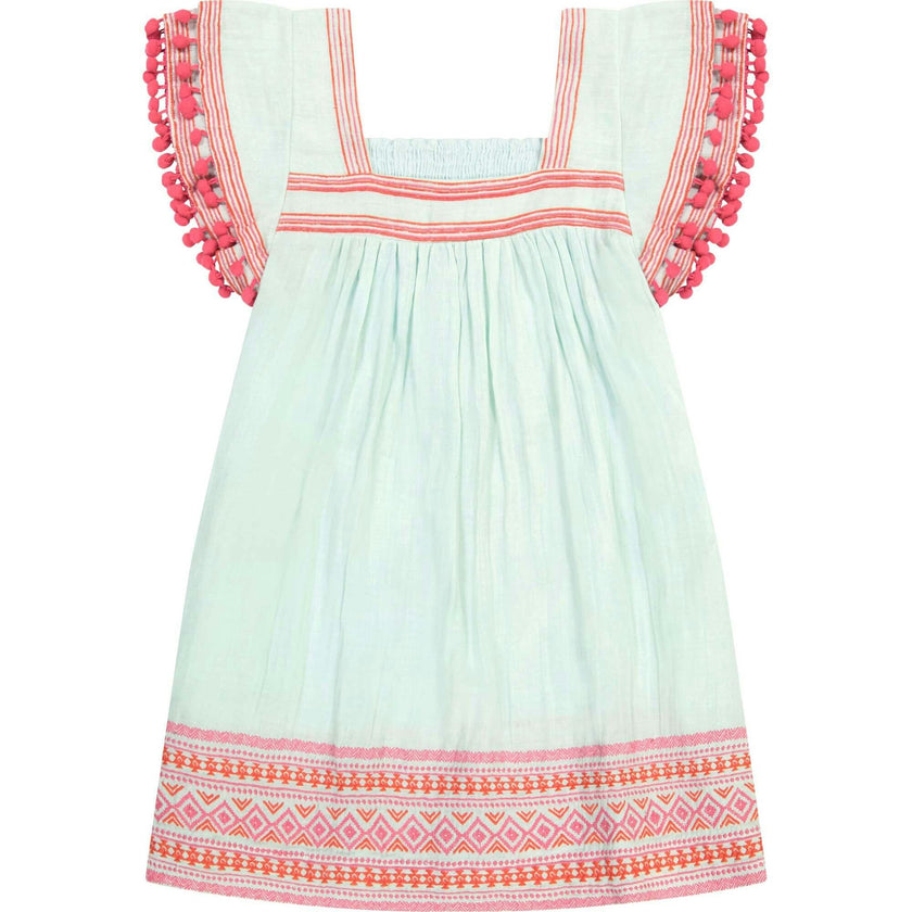 Women's Mini Sandrine Dress, Sea Mist