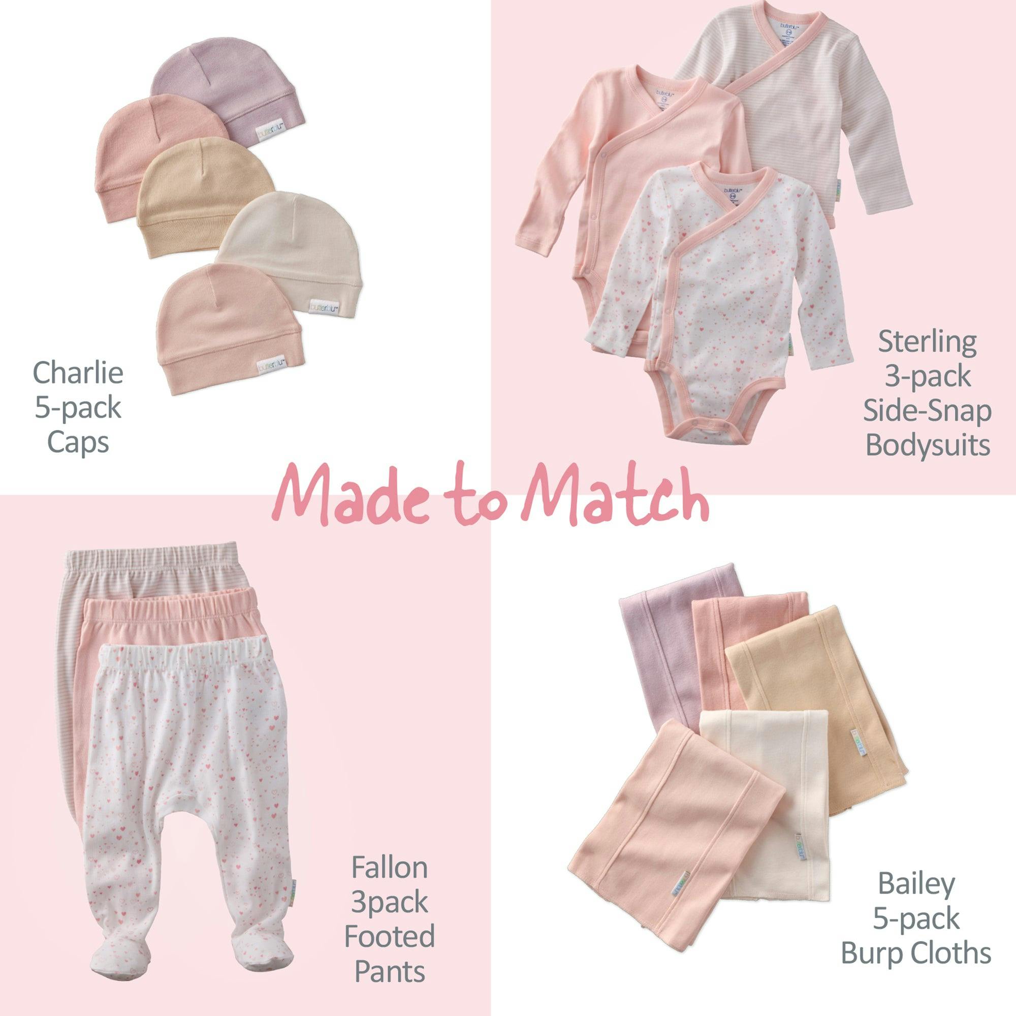 STERLING 3-Pack Side Snap Bodysuit