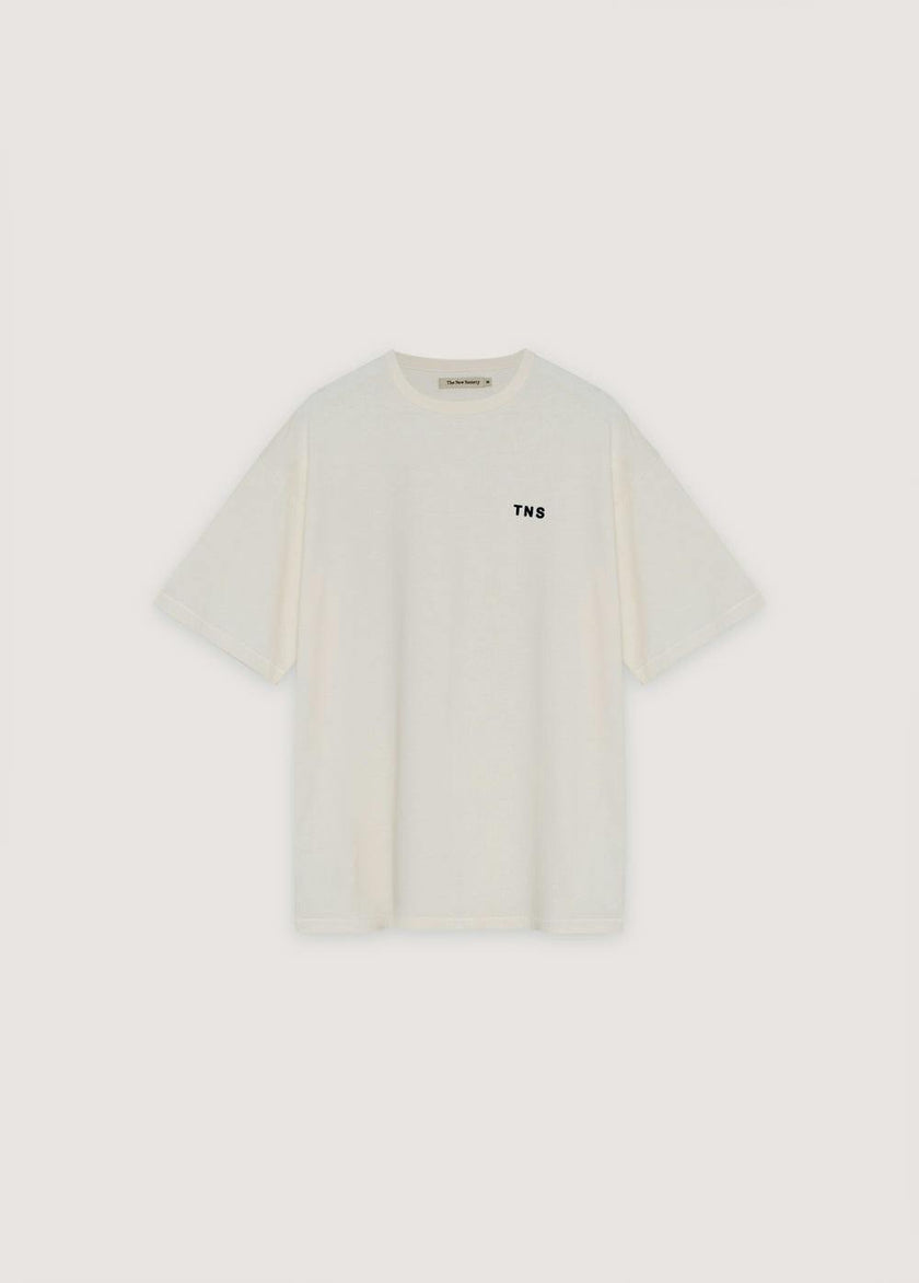 TNS Logo Men T-Shirt  Ecru