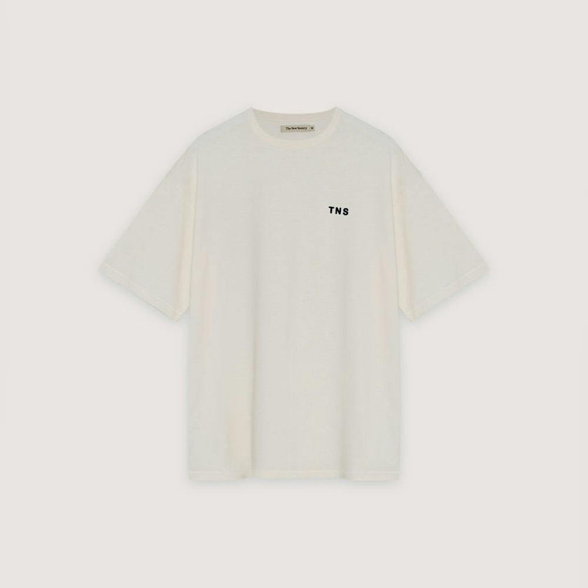 TNS Logo Men T-Shirt  Ecru