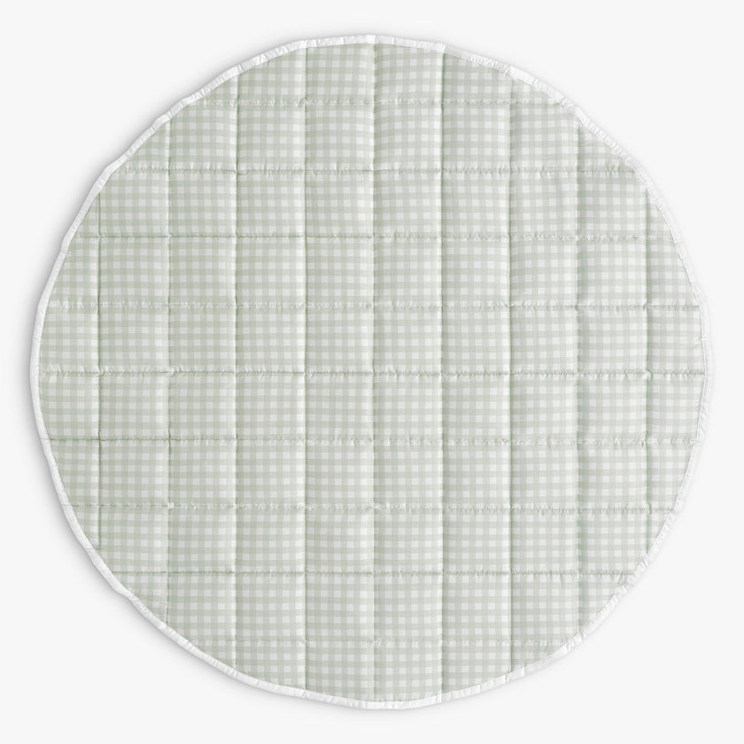 Picnic Gingham Play Mat - Green