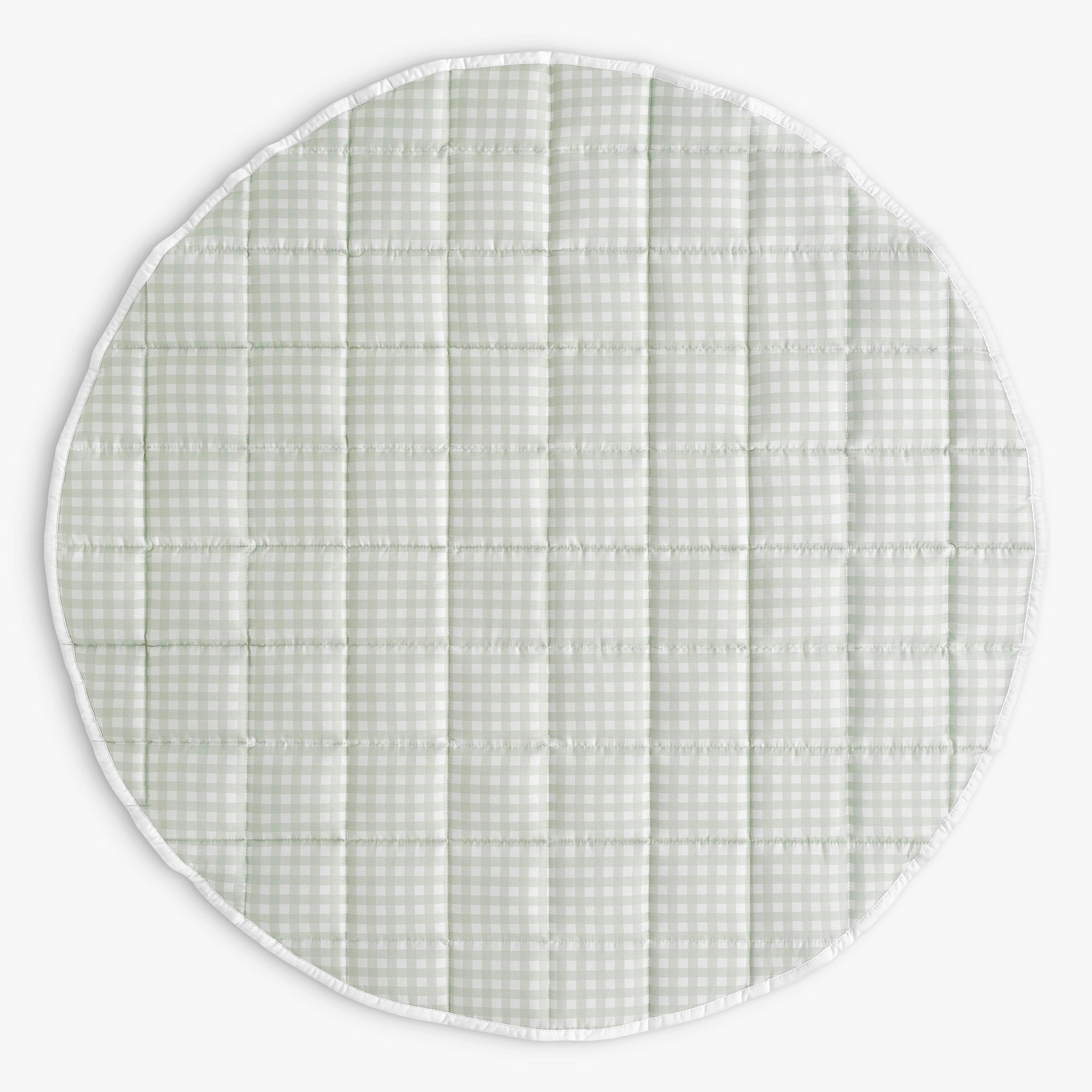 Picnic Gingham Play Mat - Green