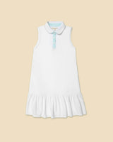 Sleeveless Play Polo Dress in Pastel Trim