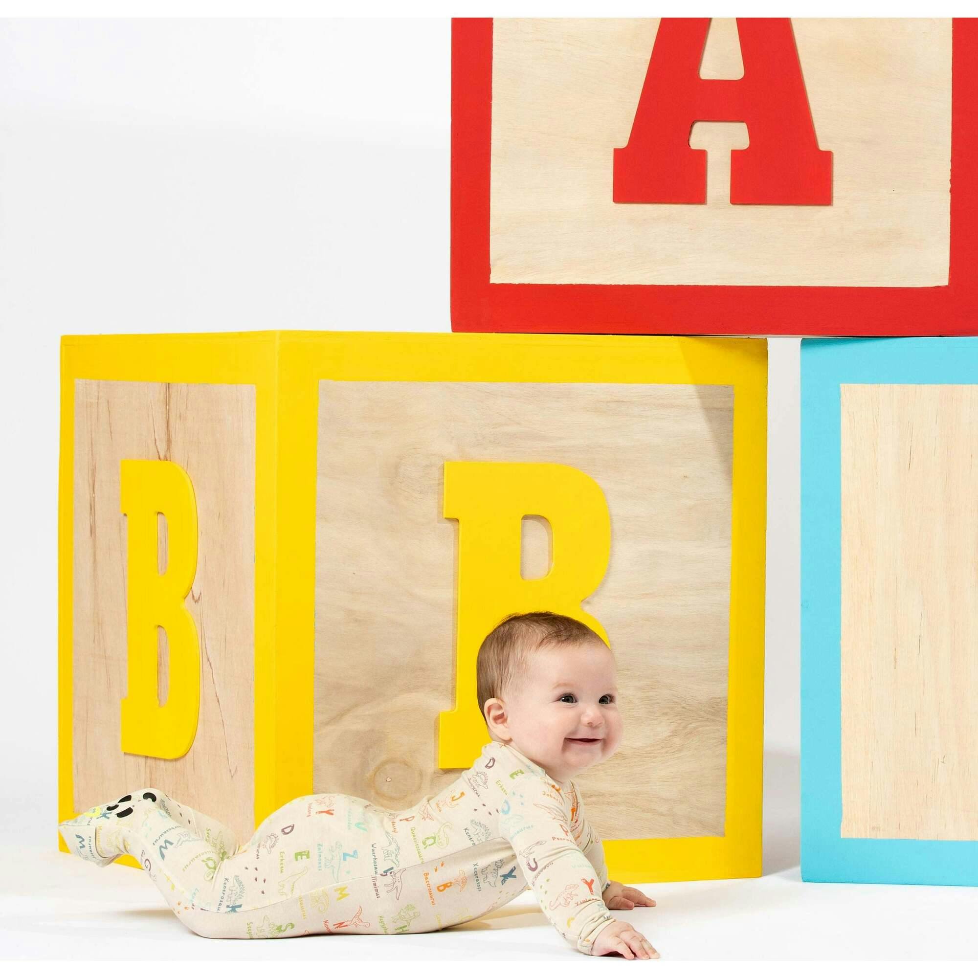 Dino ABC Bamboo Convertible Footie