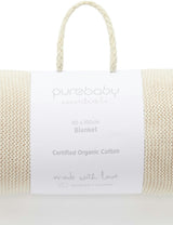 Textured Knit Blanket Wheat melange