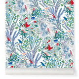 Papier peint JAZZ coloris Bleu