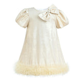 Champagne Teacup Frill Dress