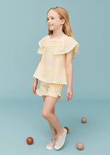 Seersucker Girl Frill Shorts