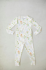 floral long sleeve pajama set