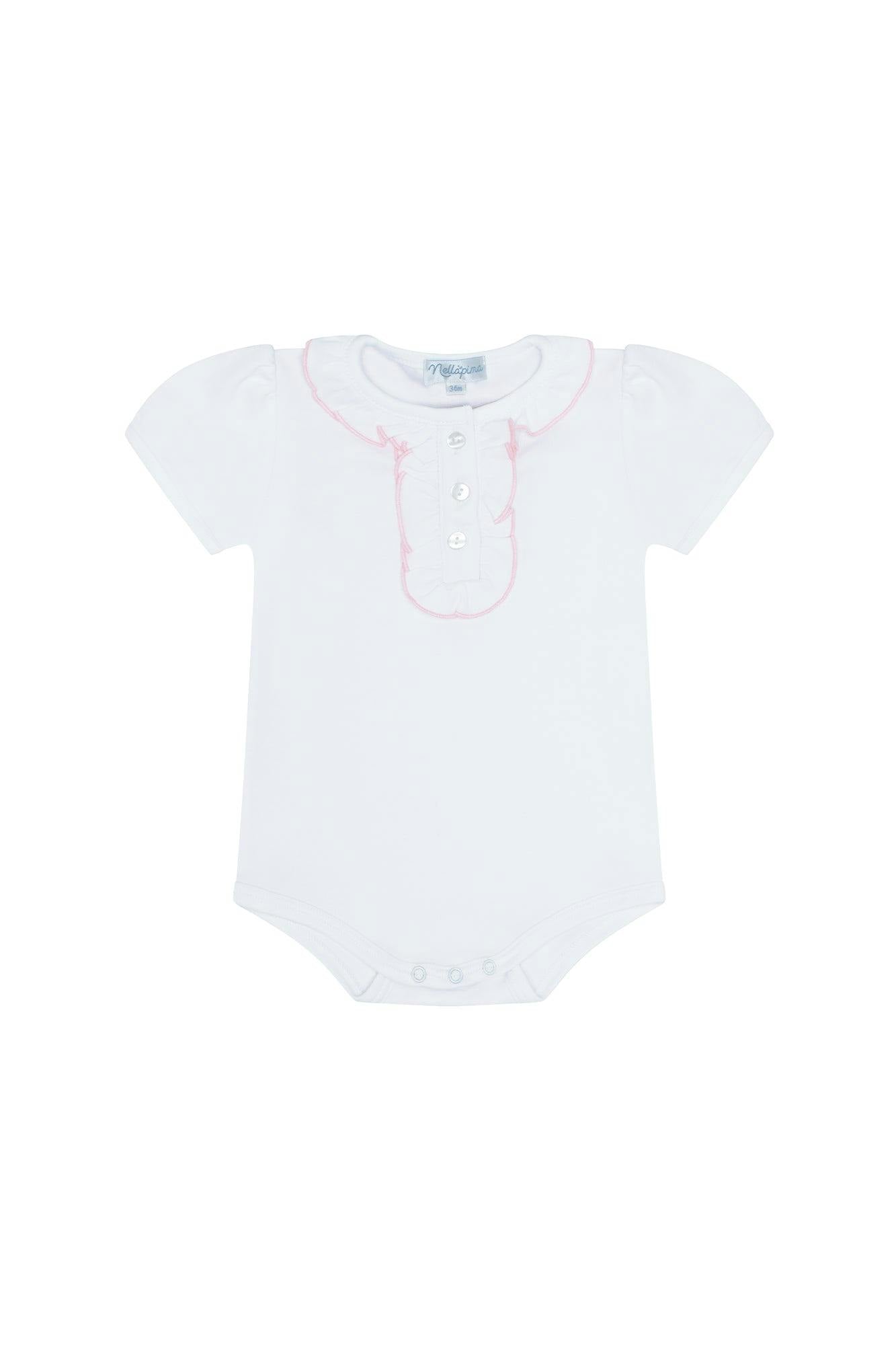 Ruffle Short Sleeve Onesie