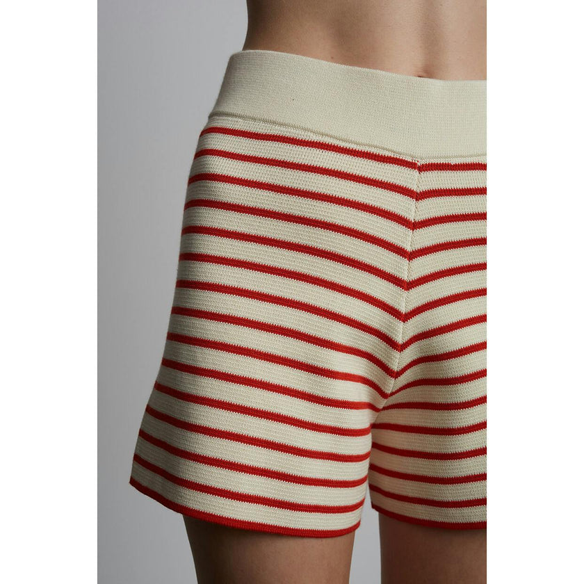 LEA STRIPE SHORT | IVORY + ROSSO