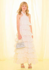 Paloma Lace Frill Maxi Dress