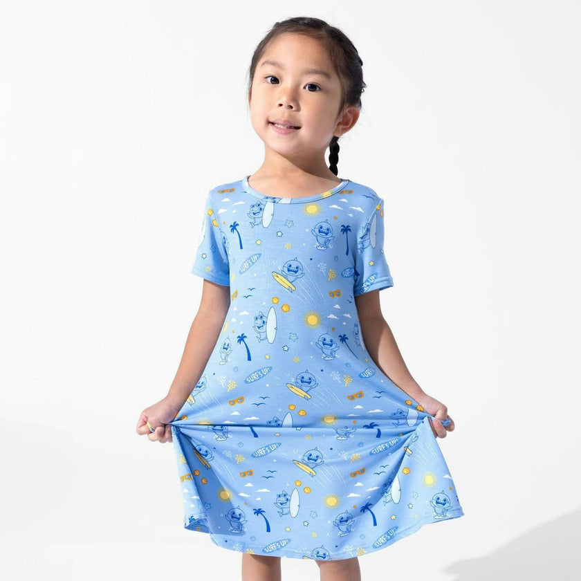 Baby Surf Girls' Short Sleeve Dress