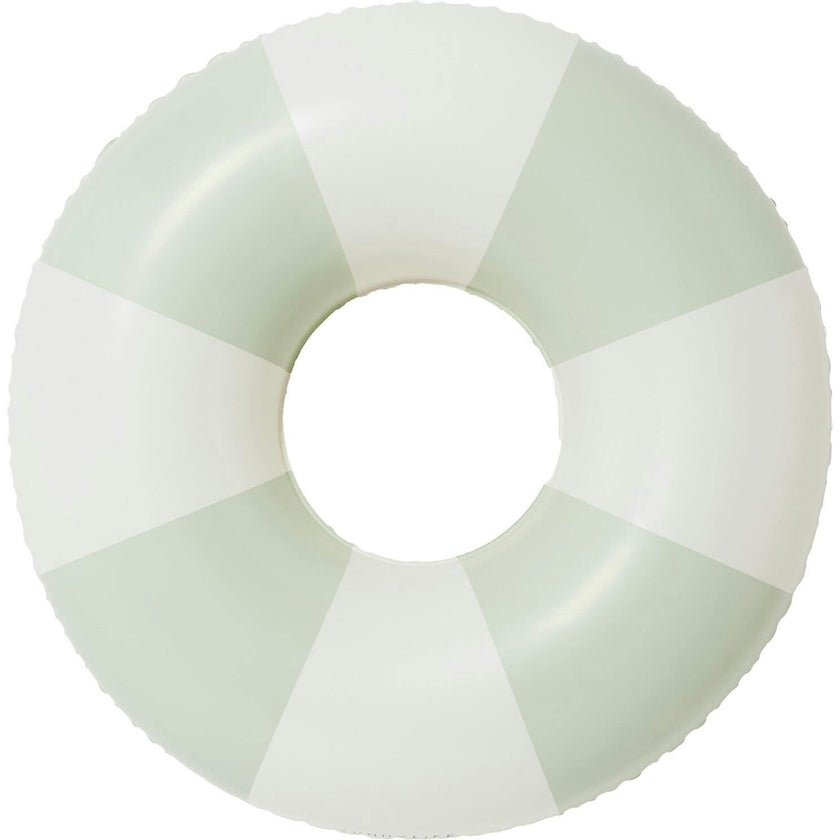Tube Pool Ring: The Vacay Soft Olive Stripe
