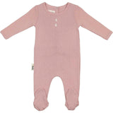 Simple Pointelle Footie and Beanie Set