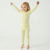 Lemon Stripe Long Sleeve & Pants Kids Pajamas