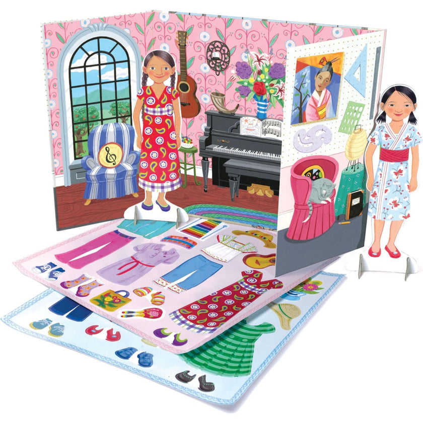 Musician and Artist Paper Doll Reusable Set