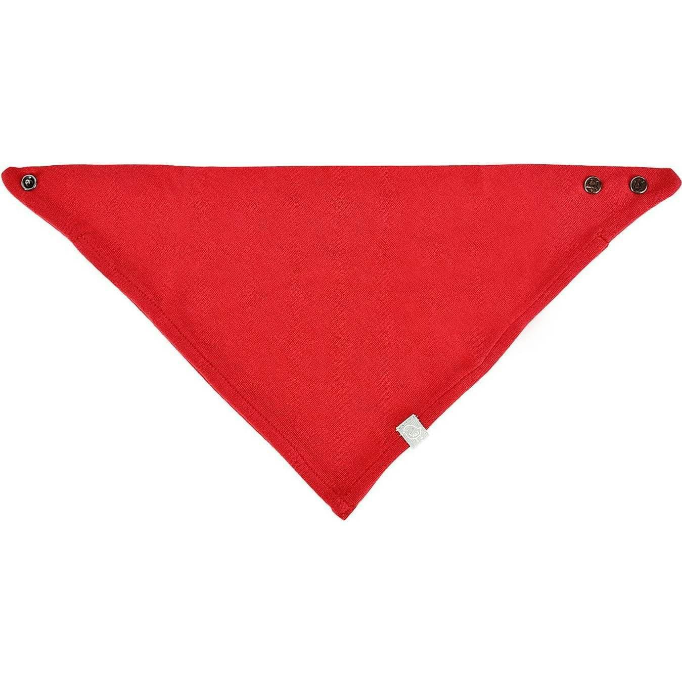 kerchief bib | scarlet red