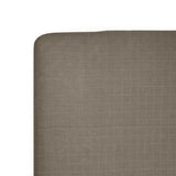 Cotton Muslin Crib Sheet - Mocha
