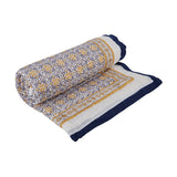 Block-Printed Cotton Crib Quilt