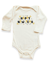 Happy New Year Organic Baby Bodysuit Long Sleeve