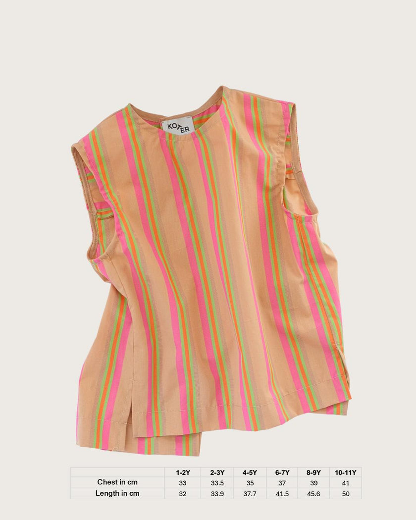 Cass Organic Cotton Stripe Vest