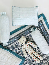 Block-Printed Cotton Crib Quilt