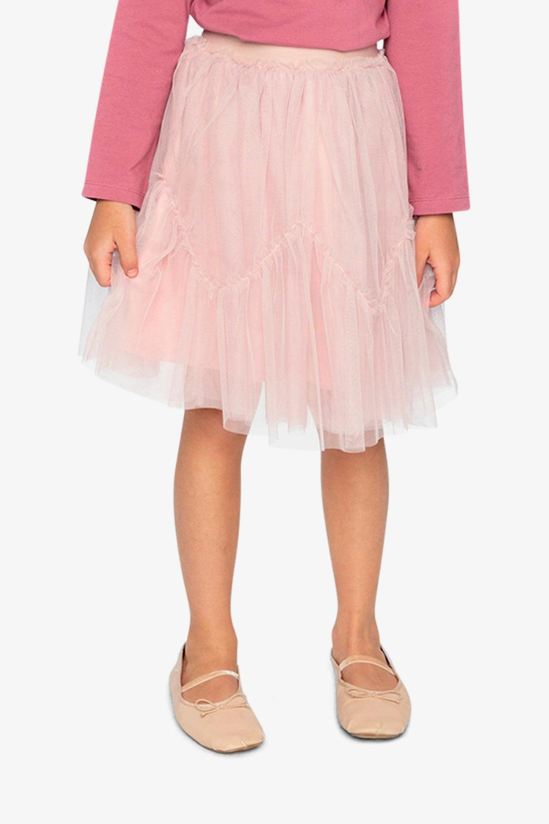 Mesh Skirt Pale Dusty Pink