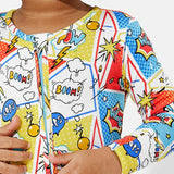 Comic Hero Bamboo Convertible Footie