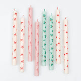 Festive Patterned Table Candles