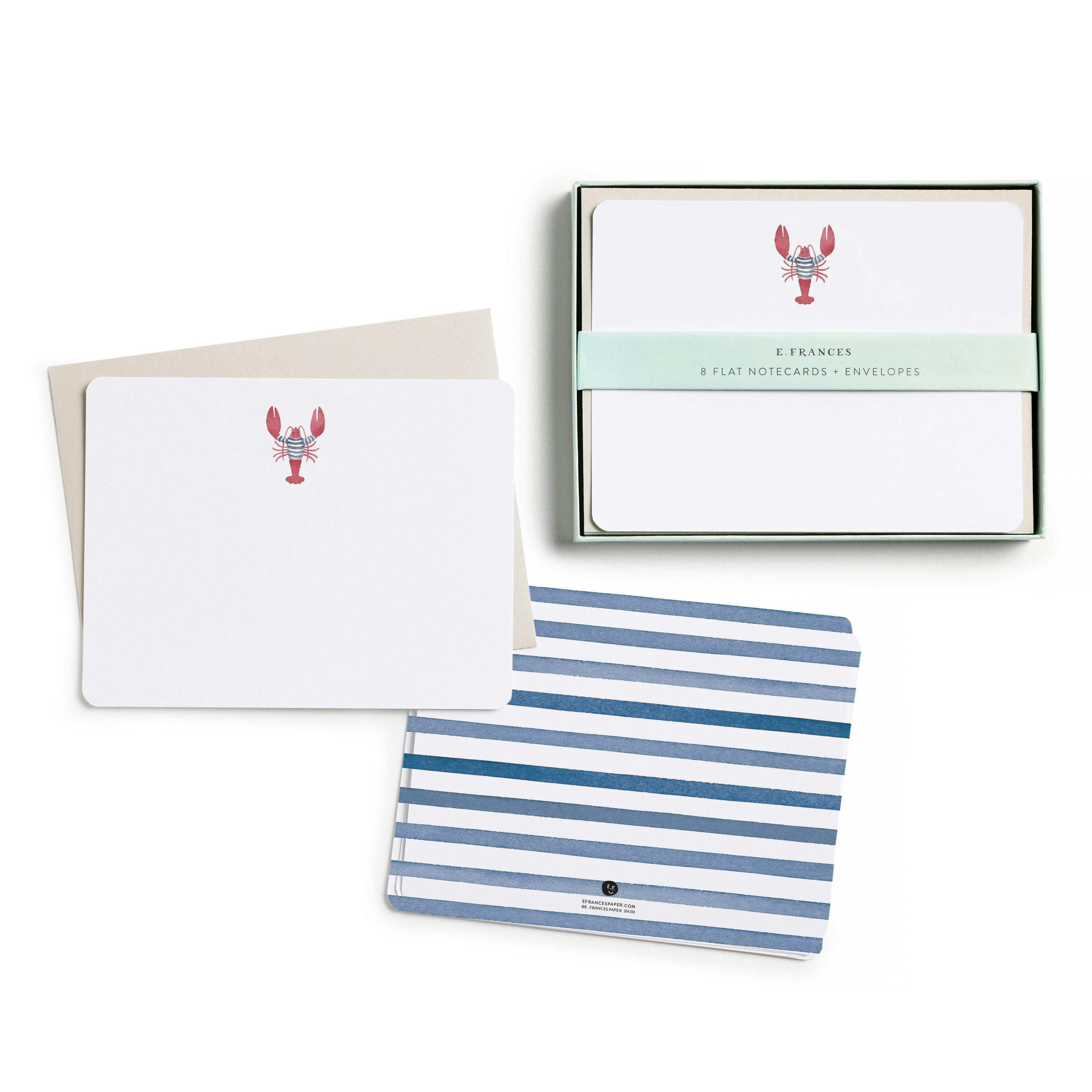Set of 8 Flat Notecards