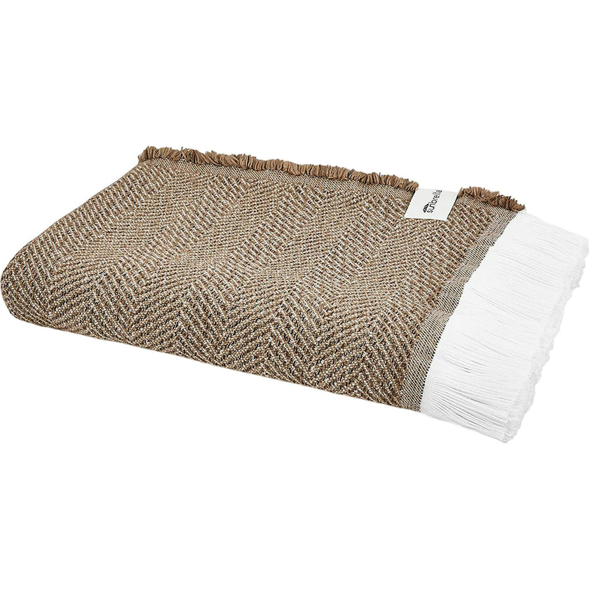 Herringbone Stain Resistant Indoor Outdoor Throw