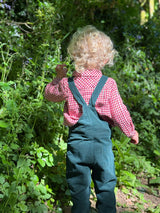 HARRISON Navy cord overalls