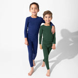 Starry Night Blue Bamboo Kids Pajamas
