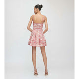 The Margot Mini Dress - Coral Corsica Paisley