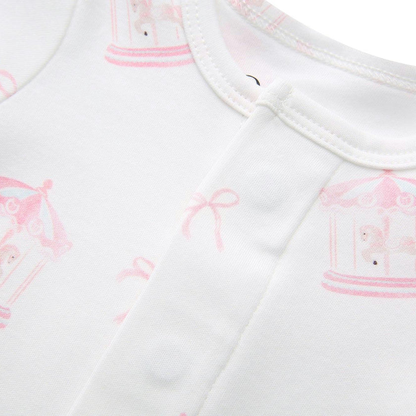 Footie Pajama Sleepsuit - Carousel