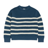 ZIPPY navy /cream stripe sweater