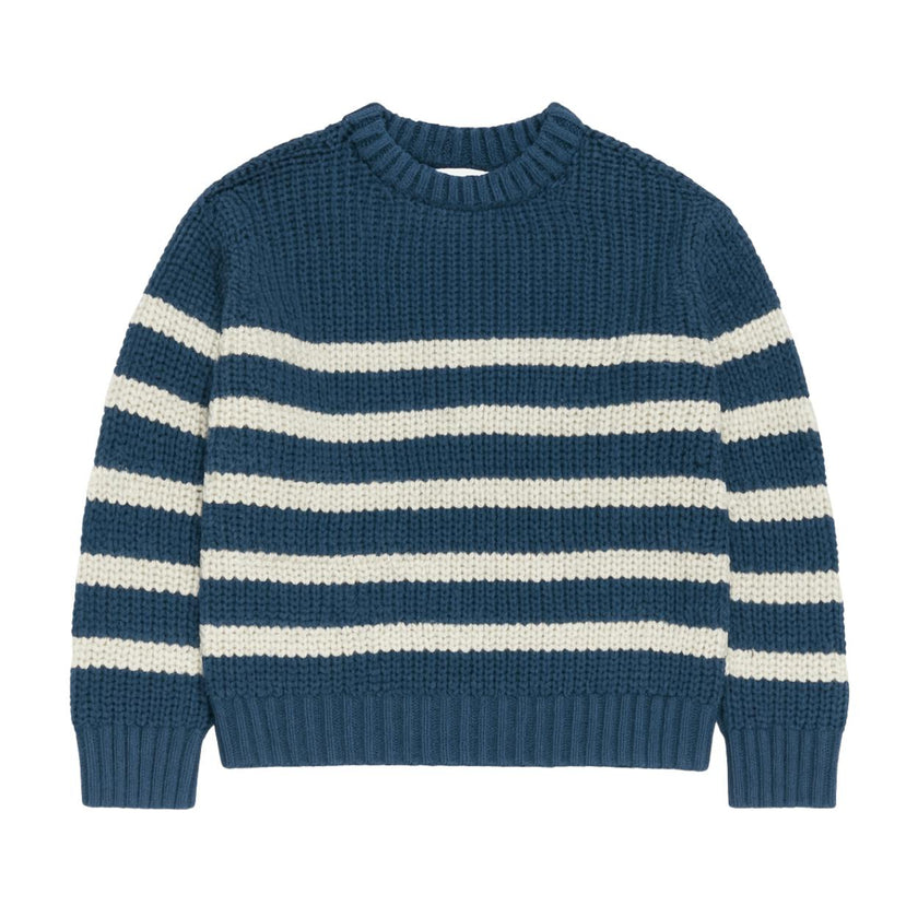 ZIPPY navy /cream stripe sweater