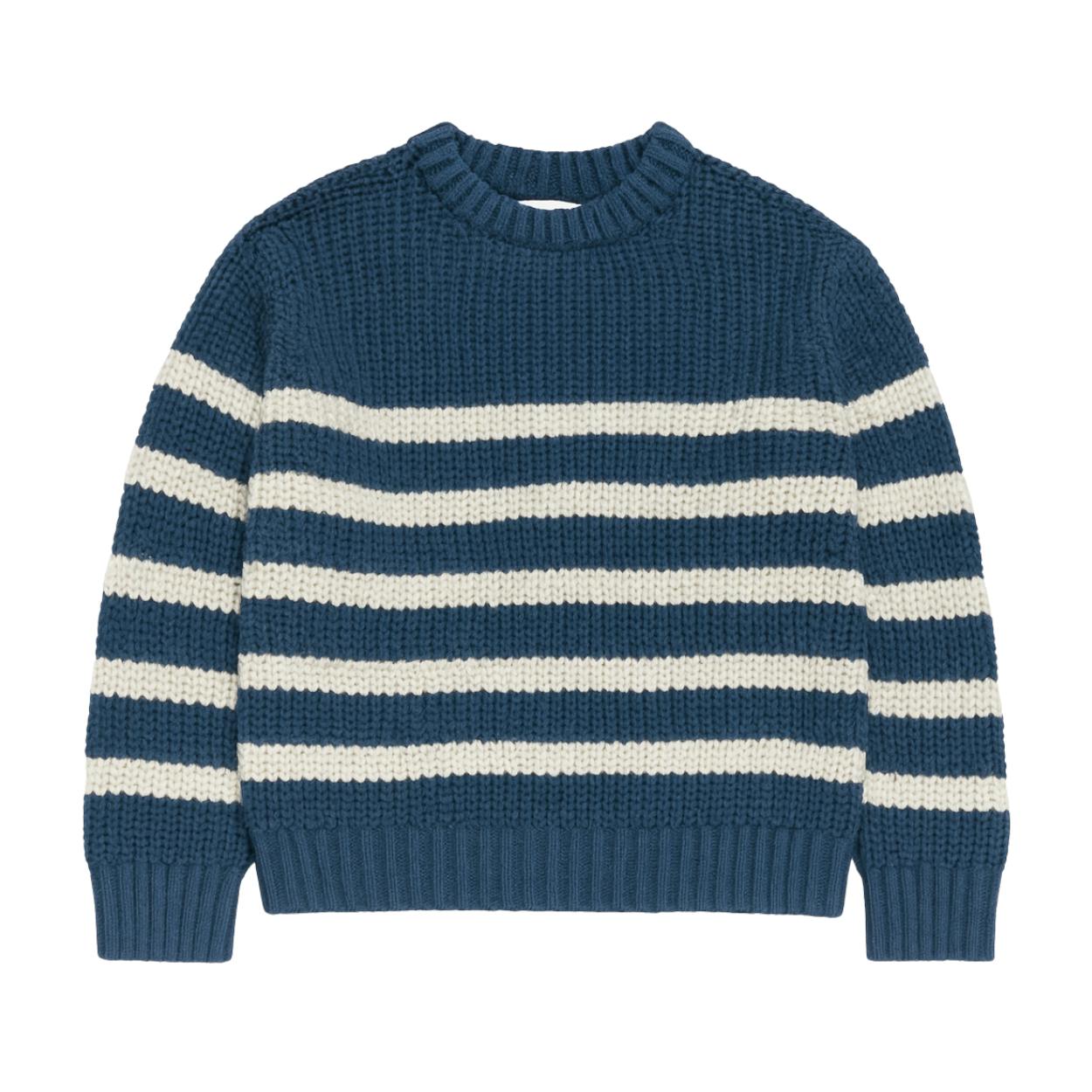 ZIPPY navy /cream stripe sweater