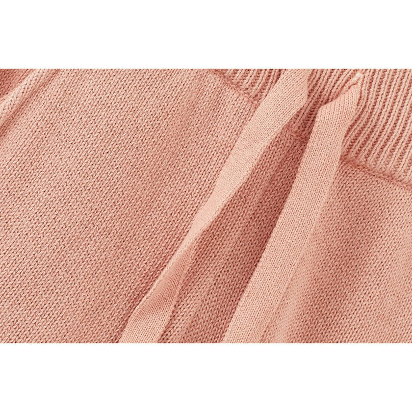 Organic Cotton Knit Joggers, Pink