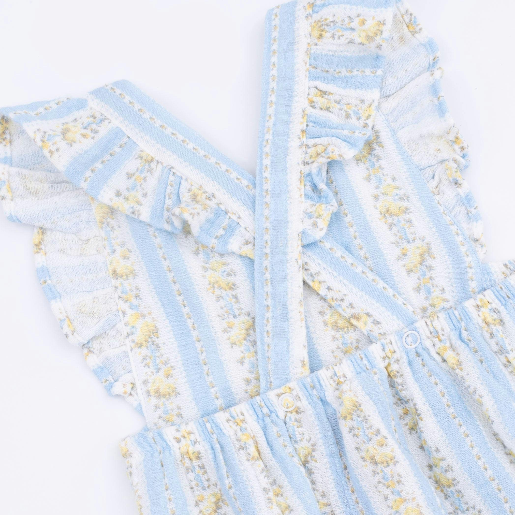Odalys Floral Stripe - Sunsuit & Headband