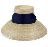 Wildflower Sun Hat (PreOrder Shipping June 15th) - Navy Wide & Short Grosgrain Ribbon