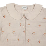 Nesa Blouse | Hummingbirds | Soft Taupe