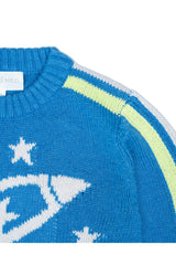 Striped Rocket Jumper | Hussar Blue