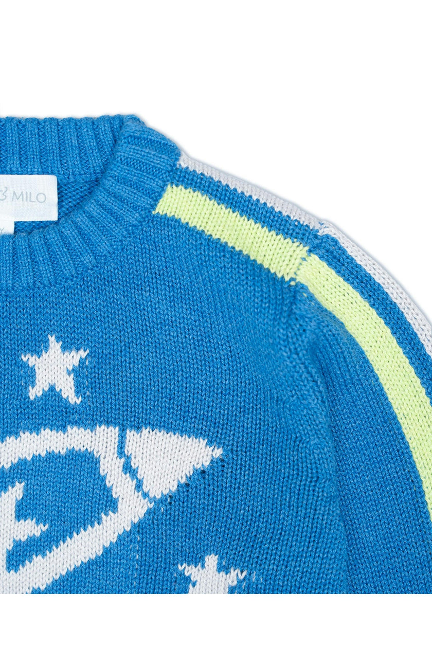 Striped Rocket Jumper | Hussar Blue